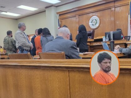 Francisco Oropeza pleads not guilty to Capital Murder in Coldspring, Texas. (Bob Price/Bre