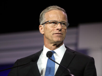 U.S. Senator John Thune speaking with attendees at the Republican Jewish Coalition's 2023