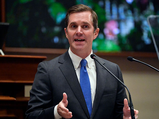 Kentucky Gov. Andy Beshear delivers his State of The Commonwealth address in the House cha