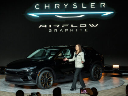 Christine Feuell, chief executive officer of the Chrysler brand for Stellantis NV, speaks