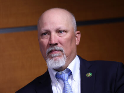 U.S. Rep. Chip Roy (R-TX) attends a press conference on the debt limit and the Freedom Cau