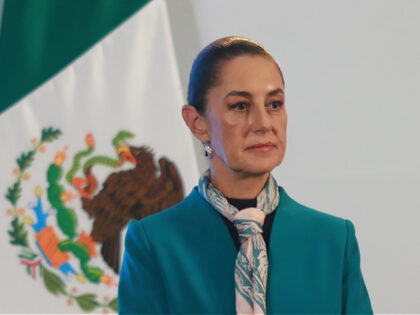 MEXICO CITY, MEXICO - NOVEMBER 6, 2024: Claudia Sheinbaum Pardo, President of Mexico, spea