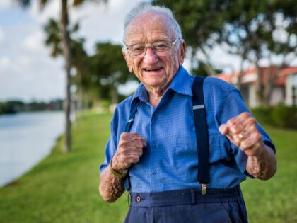 DELRAY BEACH, FL - MARCH 10: Benjamin B. Ferencz, former Chief Prosecutor for the United S