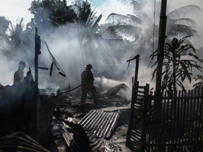 Firemen at house fire