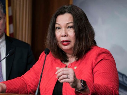 WASHINGTON, DC - FEBRUARY 13: Senators Tammy Duckworth (D-IL) and Tim Kaine (D-VA) partici