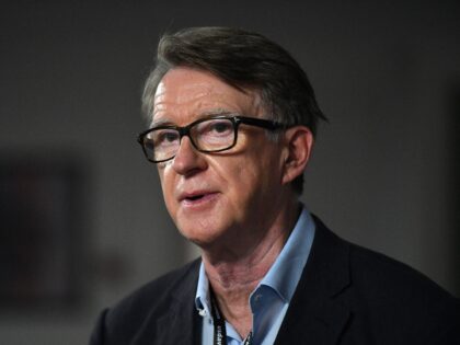 British Labour Party politician Peter Mandelson attends the second day of the annual Labou