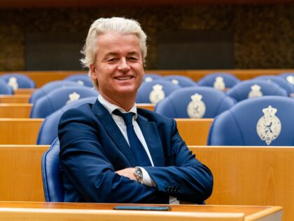 THE HAGUE, NETHERLANDS - NOVEMBER 17: PVV leader Geert Wilders seen during the plenary deb