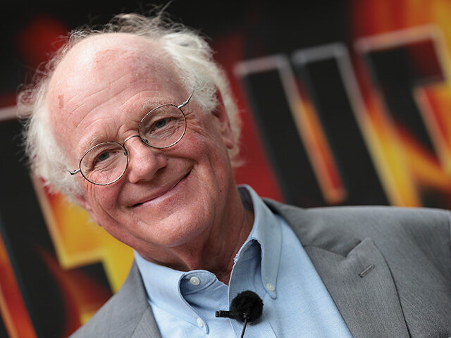 Ben Cohen, co-founder of Ben & Jerry’s ice cream, speaks outside the Department of Justi