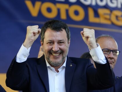 MILAN, ITALY - JUNE 01: Matteo Salvini, Minister of Transport and leader of the Northern L