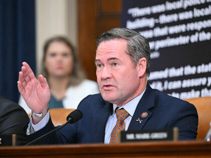 US Representative Mike Waltz, Republican of Florida, speaks during a hearing of the House