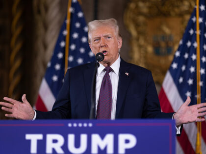 U.S. President-elect Donald Trump speaks to members of the media during a press conference