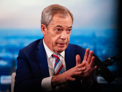 Nigel Farage, leader of Reform UK, during an interview in London, UK, on Thursday, Jan. 16