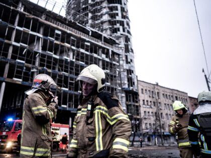 KYIV, UKRAINE - JANUARY 18: A view of the destruction after Russian attack with 4 ballisti