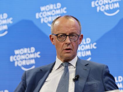 Friedrich Merz, leader of the Christian Democratic Union (CDU), at the World Economic Foru