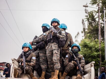 Guatemalan soldiers of the United Nations Organization Stabilization Mission in the Democr