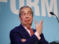 Britain's far right Party leader and Member of Parliament for Reform UK Nigel Farage