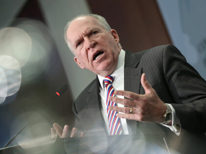 CIA Director John Brennan answers questions after delivering remarks at the Center for Str