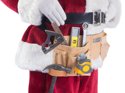 Santa with toolbelt