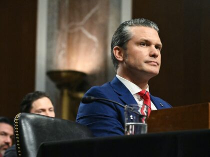 Pete Hegseth, US President-elect Donald Trump's nominee for Defense Secretary, testifies d