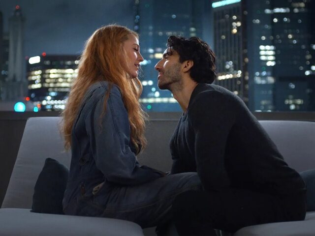 Blake Lively and Justin Baldoni perform in the film "It Ends with Us."