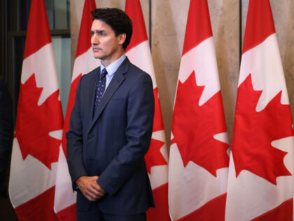 Justin Trudeau, Canada's prime minister, during a news conference in Ottawa, Ontario, Cana