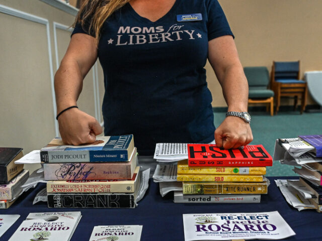 Jennifer Pippin, president of the Indian River County chapter of Moms for freedom, attends