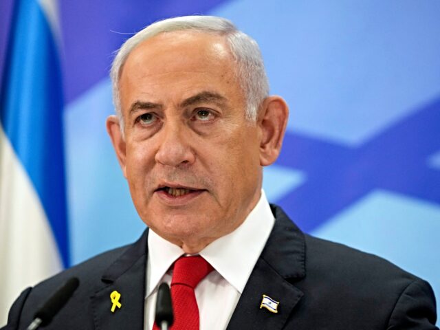 Israeli Prime Minister Benjamin Netanyahu speaks during a press conference in Jerusalem on