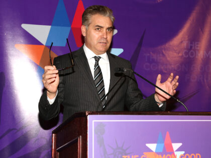 NEW YORK, NY - NOVEMBER 21: Jim Acosta speaks at The Common Good, American Spirit Awards a