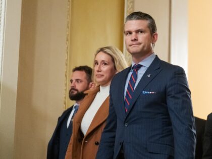 WASHINGTON, DC - JANUARY 08: Secretary of Defense nominee Peter Hegseth is seen on Capitol