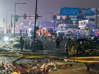 PHILADELPHIA, UNITED STATES - JANUARY 31: A view of the wreckage from a small plane after