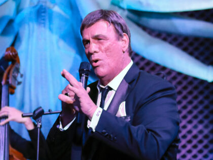 LOS ANGELES, CALIFORNIA - MAY 06: Robert Davi performs at Rhonda’s Kiss Good Fortune Gal