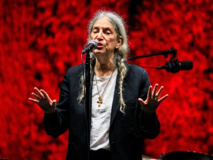 GRANADA, SPAIN - SEPTEMBER 20: Patti Smith performs on stage at the Teatro de Generalife d