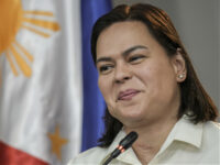 Sara Duterte, Philippines' vice president, at a news conference in Mandaluyong, Metro Mani