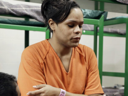 In this Dec. 10, 2013 photo Tyniehsa Stephens visits with cellmates in a new unit in the H