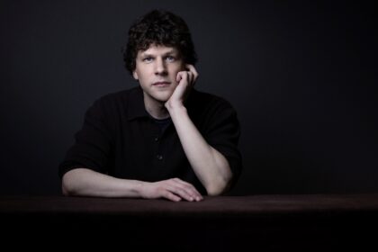 US actor, filmmaker and writer Jesse Eisenberg poses during a photo session in Paris