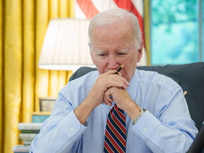 Drones - President Joe Biden participates in a phone call with Quint leaders Emmanuel Macr