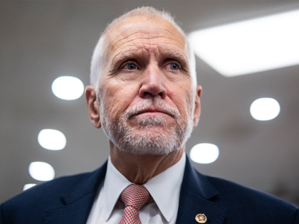 UNITED STATES - NOVEMBER 13: Sen. Thom Tillis, R-N.C., is seen in the U.S. Capitol on Wedn