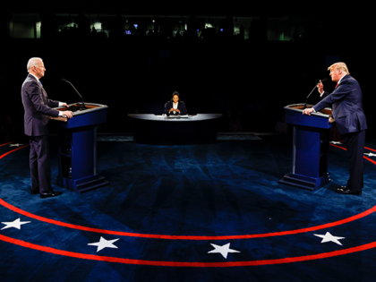 NASHVILLE, TENNESSEE - OCTOBER 22: U.S. President Donald Trump and Democratic presidential